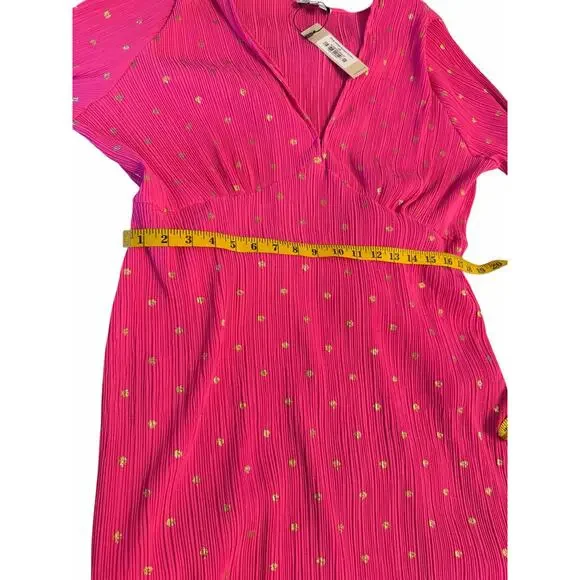 NWT Never Fully Dressed Pink Plisse Emma Dress - Size 20 - Picture 7 of 16